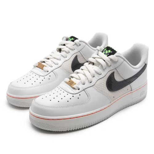 NIKE Air Force 1 Low 男 白灰 蛇紋 AF1 經典
